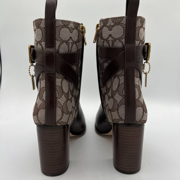 COACH Olivia Signature Jacquard Ankle Booties - Picture 5 of 13